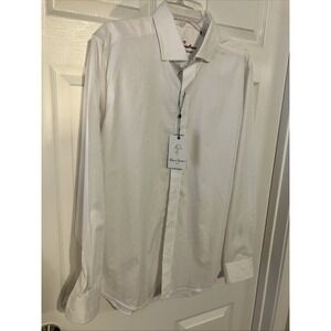 Robert Graham Modern Americana Men's White Skulls Cotton L/S Button Down Shirt L